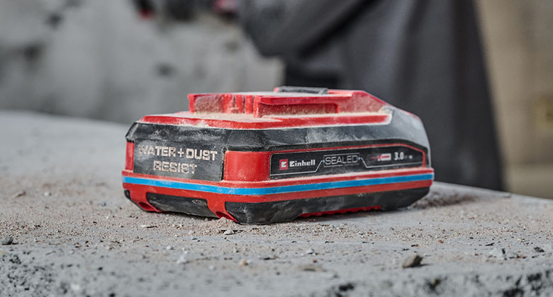 A sealed battery on a construction site.